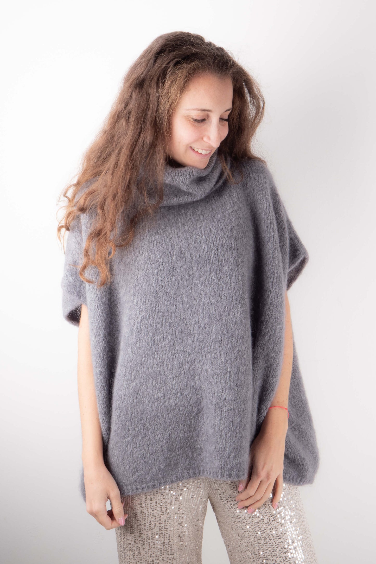 Poncho in Mohair