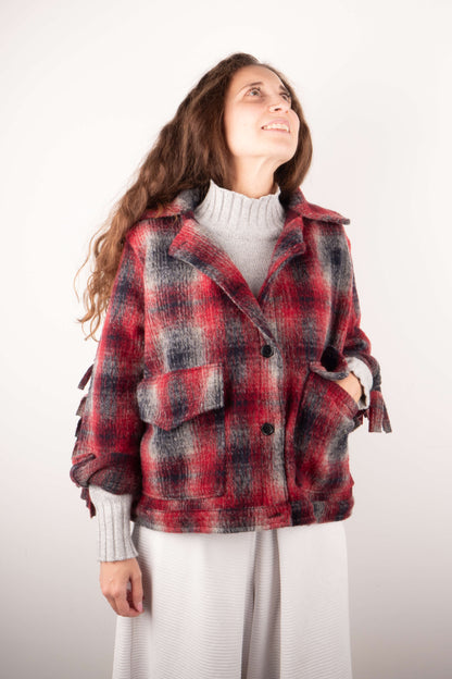 Giacca Country Lana con Frange