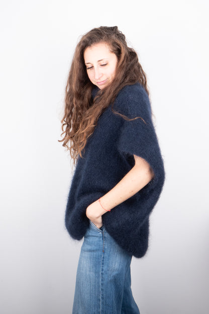 Poncho in Kid Mohair
