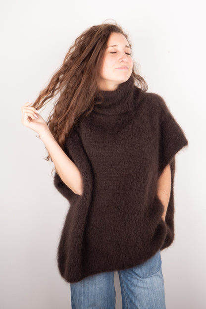 Poncho in Kid Mohair