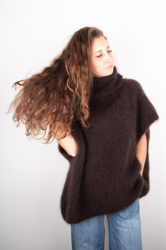 Poncho in Kid Mohair