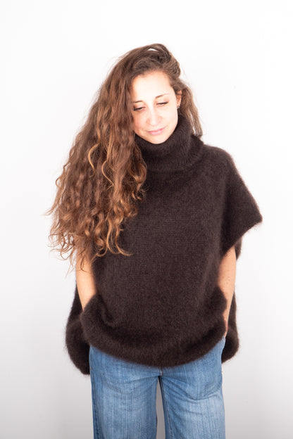 Poncho in Kid Mohair