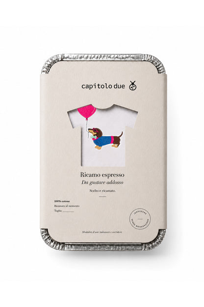 T-shirt ricamata - Cupidog
