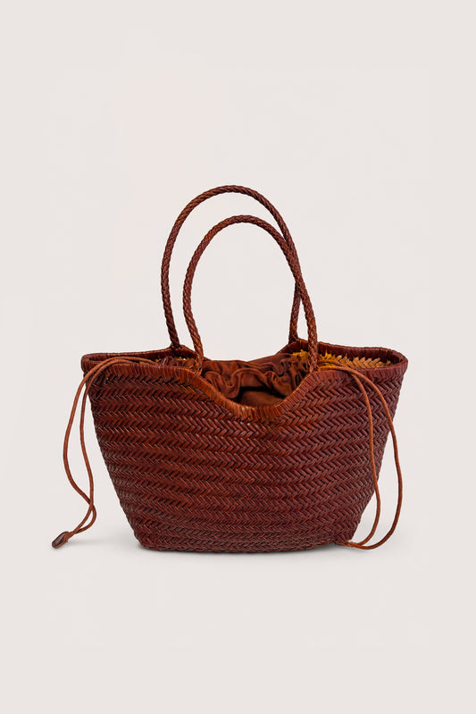 Borsa in Pelle Intrecciata Media