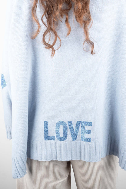 Maglione Love Glitter