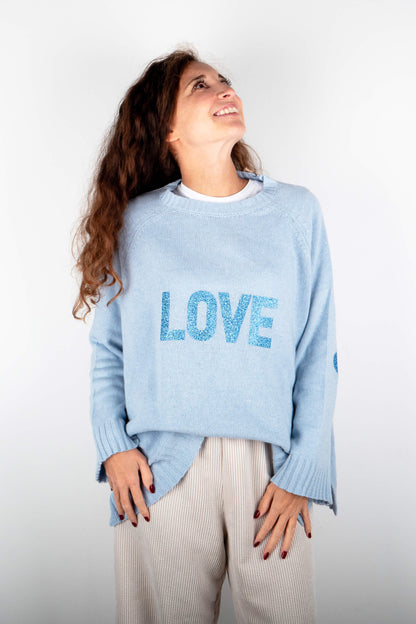 Maglione Love Glitter