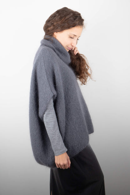 Poncho in Mohair